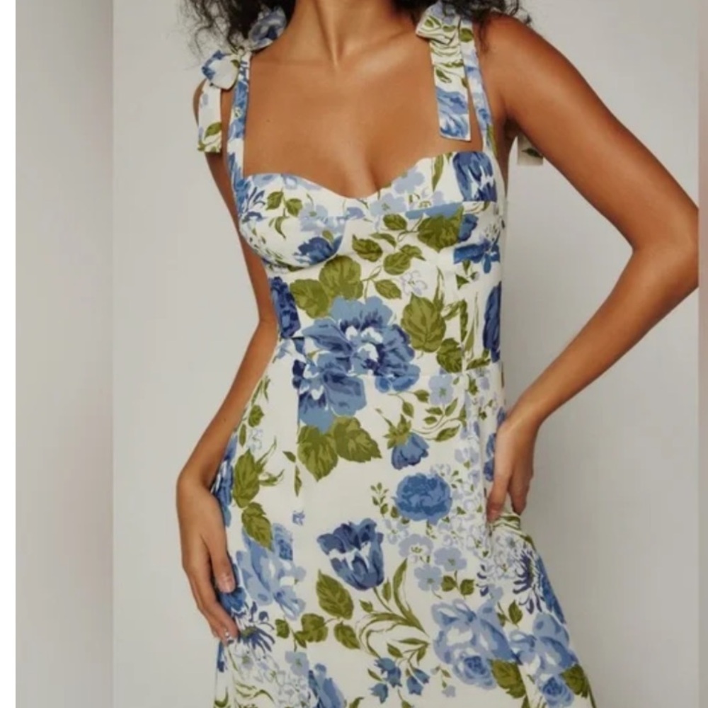 REFORMATION Midi Floral Dress